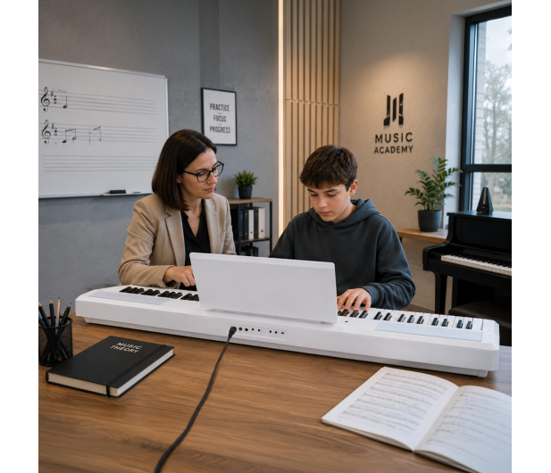 MusicMate Pianino cyfrowe MM-P30-W ConcertoGo - 1588210 - zdjęcie 19
